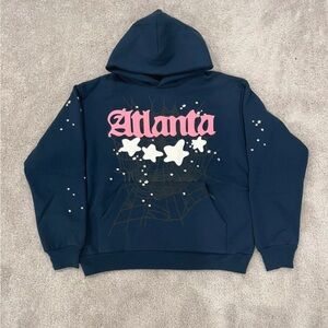 Navy Blue Graphic Hoodie